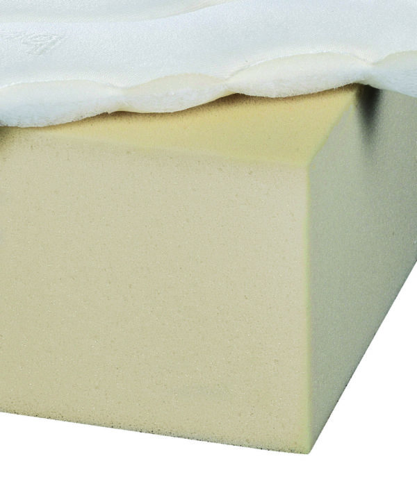 détail coupe matelas mousse